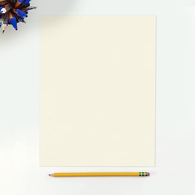 LUXPaper 8.5" x 11" Classic Crest Paper | Letter Size | Natural White | 70lb. Text | 1,000 Qty