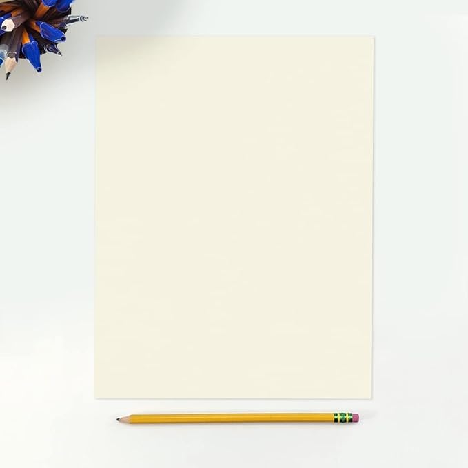 LUXPaper 8.5" x 11" Classic Crest Paper | Letter Size | Natural White | 24lb. Text | 250 Qty