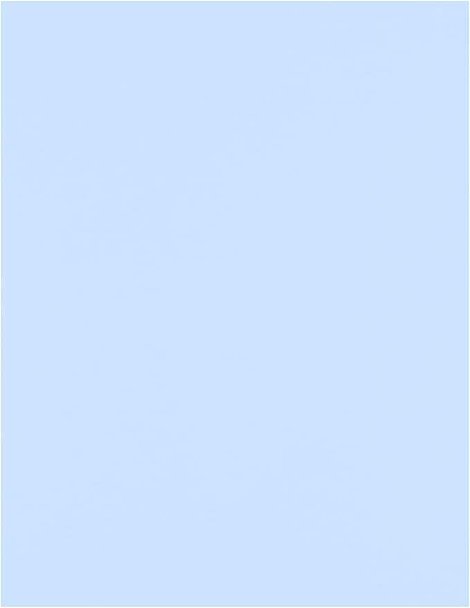 LUXPaper 8.5" x 11" Cardstock | Letter Size | Baby Blue | 100lb. Cover (183lb. Text) | 50 Qty