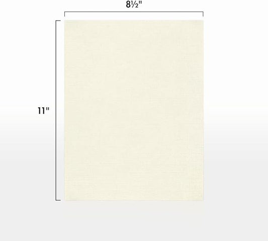 LUXPaper 8.5" x 11" Paper | Letter Size | Natural Linen | 80lb. Text | 250 Qty
