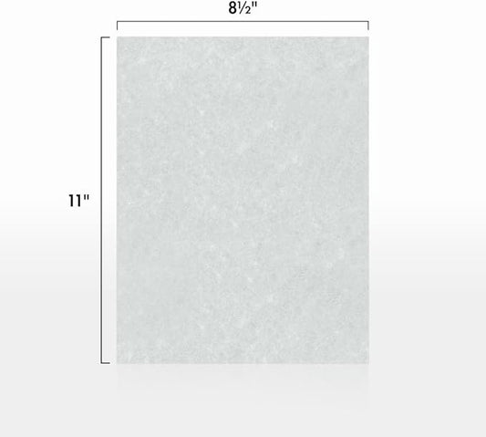 LUXPaper 8.5" x 11" Paper | Letter Size | Blue Parchment | 60lb. Text | 250 Qty