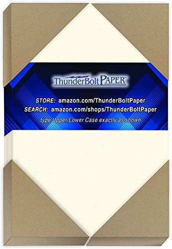 400 Earthy Cottonwood Fiber Cover Paper Sheets - 4" X 6" (4X6 Inches) Photo|Card|Frame Size - 80 lb/pound Card Weight - Cream White Color with Natural Fibers - Smooth Finish
