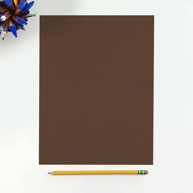 LUXPaper 8.5" x 11" Cardstock | Letter Size | Chocolate Brown | 100lb. Cover (183lb. Text) | 50 Qty