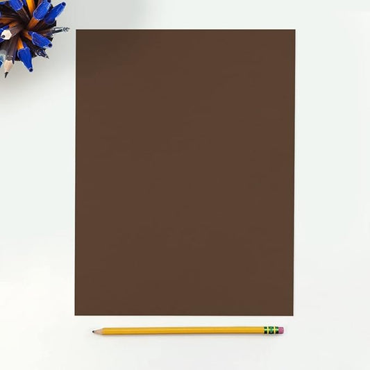 LUXPaper 8.5" x 11" Cardstock | Letter Size | Chocolate Brown | 100lb. Cover (183lb. Text) | 50 Qty