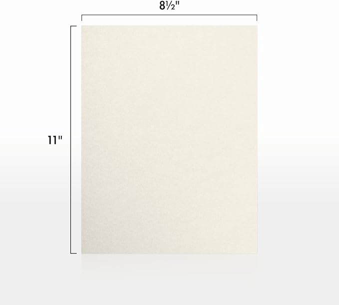 LUXPaper 8.5" x 11" Paper | Letter Size | Quartz Metallic | 80lb. Text | 50 Qty
