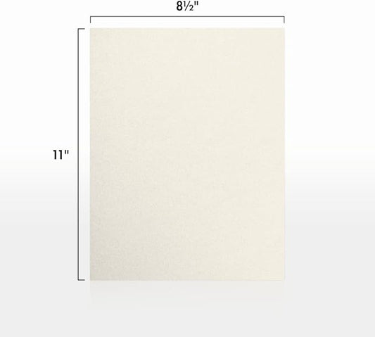 LUXPaper 8.5" x 11" Paper | Letter Size | Quartz Metallic | 80lb. Text | 50 Qty