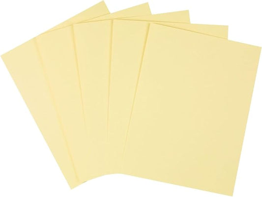Staples 490884 Cover Stock Paper 67 lbs 8.5-Inch x 11-Inch Canary 250/Pack (82993)