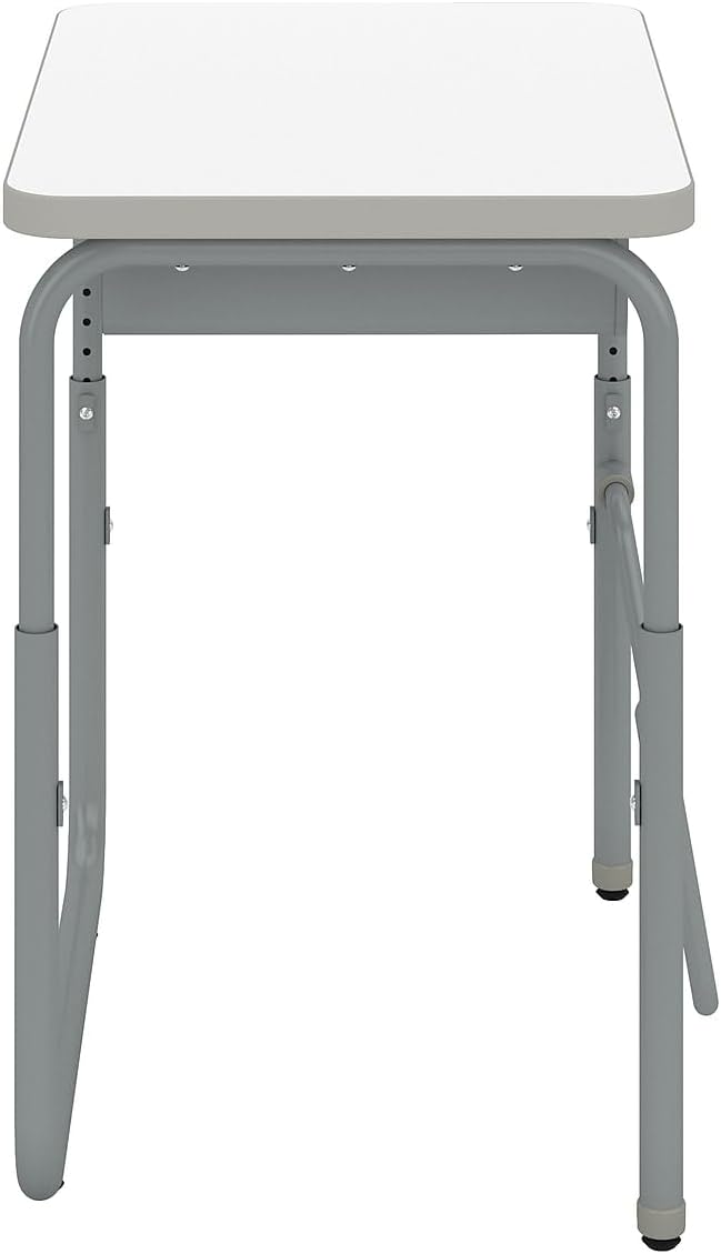 Safco Products AlphaBetter 2.0 Height Adjustable Student Desk with Swinging Footrest Bar and Book Box, Sit to Stand, 22"-30" with Dry Erase Classroom and Home School Desk