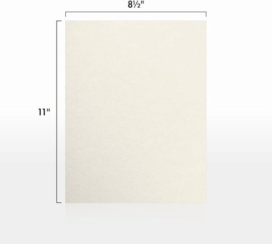 LUXPaper 8.5" x 11" Cardstock | Letter Size | Quartz Metallic | 105lb. Cover (192lb. Text) | 50 Qty