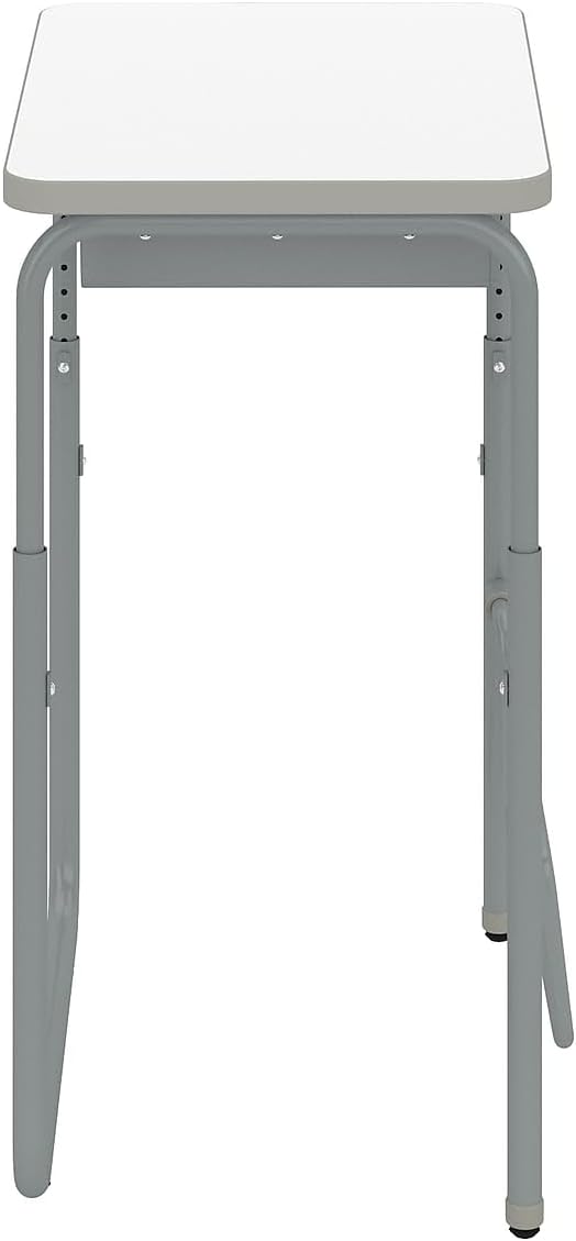 Safco Products AlphaBetter 2.0 Height as Adjustable Student Desk with Swinging Footrest Bar and Book Box, Sit to Stand, 29-43 w, Dry Erase Classroom and Home School Desk