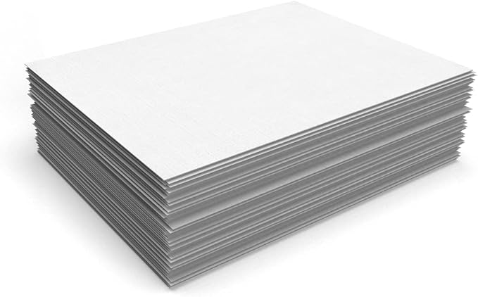 LUXPaper 8.5" x 11" Classic Linen Paper | Letter Size | Avon Brilliant White | 70lb. Text | 500 Qty