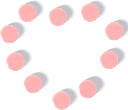 Fridge Magnets, 10Pcs Strong Small Magnets, Decorative Heavy Duty Refrigerator Magnets, Round Mini Cute Magnet for Whiteboard, Fridge, Locker, Classroom, Kitchen, Office, Pastel Pink