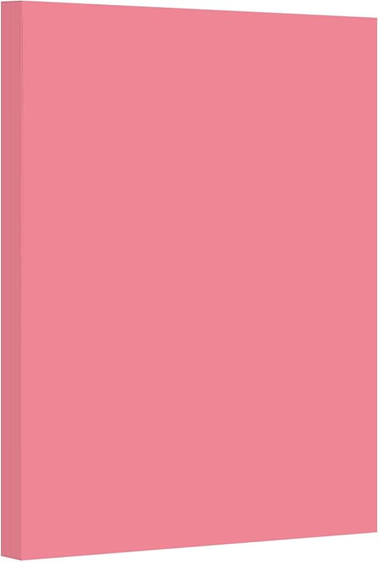Cherry Pastel Color Card Stock Paper, 67lb Cover Medium Weight Cardstock, for Arts & Crafts, Coloring, Announcements, Stationary Printing at School, Office, Home | 8.5 x 11 | 50 Sheets Per Pack
