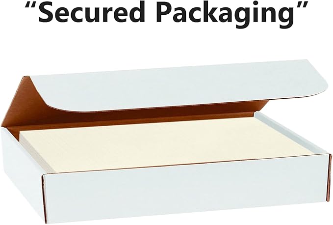 Hamilco Resume Linen Textured Cardstock Paper – 8 1/2 x 11" Blank Thick Heavy Weight 80 lb Cover Card Stock for Printer - 50 Pack (Ivory)