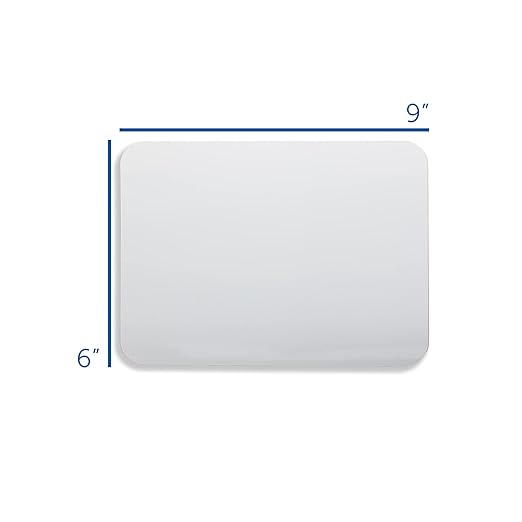 Flipside Products 6" x 9" Dry Erase White Boards, Classroom Pack, Single-Sided Lapboard for Class, Reusable for Group Participation - 12 Pack