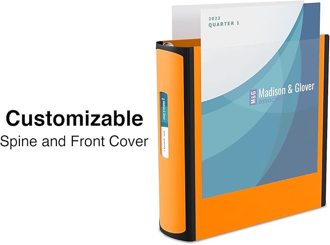 STAPLES 2"" 3-Ring Better Binder, Bright Orange (13469)"
