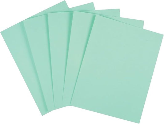 Staples 490886 Cover Stock Paper 67 lbs 8.5-Inch x 11-Inch Green 250/Pack (82995)