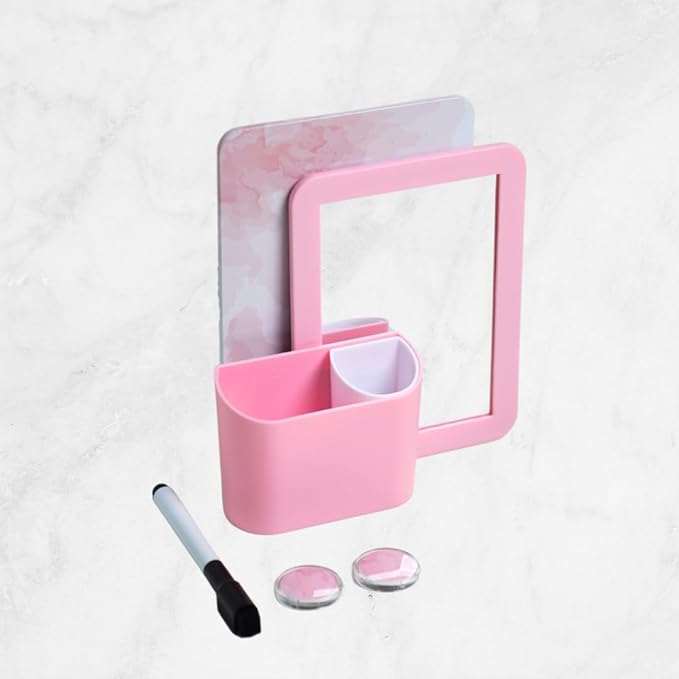 Pink Locker Decor - 7 Piece Aesthetic Magnetic Set, Perfect for Girls' Middle School Lockers
