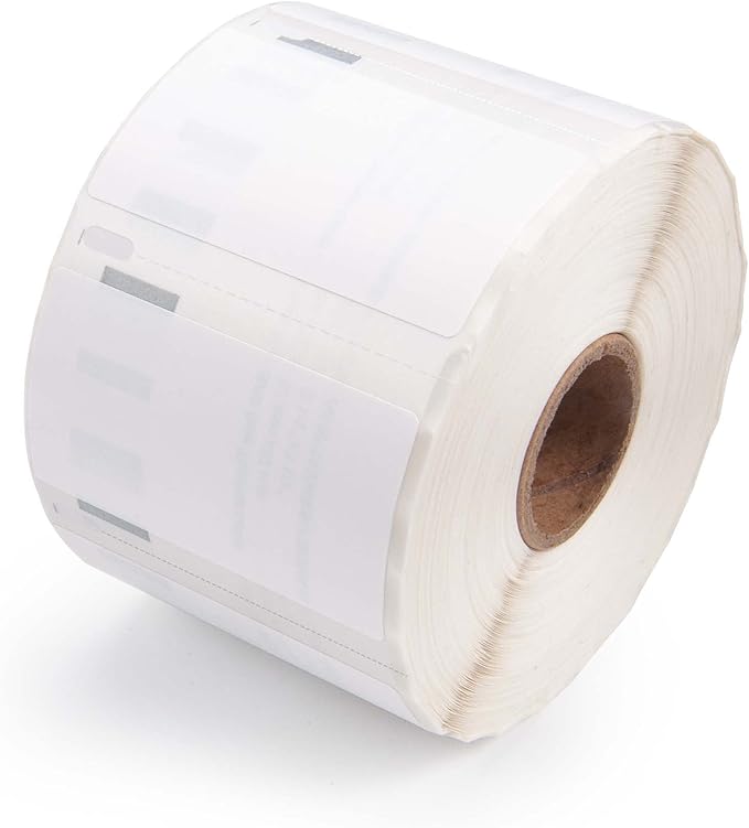 L LIKED 10 Rolls 2.25" x 1.25" Direct Thermal Barcode Labels, Perforated Line, Compatible with Rollo, Zebra, Jadens, Nelko, Munbyn, Phomemo Desktop Printers and Dymo 30334 Replacement (10000 Labels)