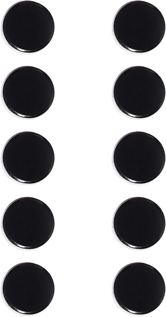 Fridge Magnets, 10 Pcs Strong Refrigerator Magnets, Heavy Duty Round Small Magnets for Whiteboard Fridge Locker Craft,Decorative Cute Mini Magnet for School Classroom Office Kitchen Home, Black
