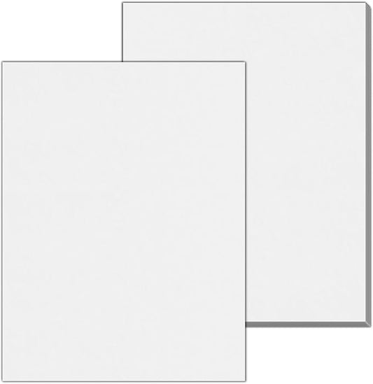 20 Sheets, 130 lb (350 gsm) - Thick Heavy White Cardstock, Heavyweight Cardboard Paper - 8.5 x 11 inches