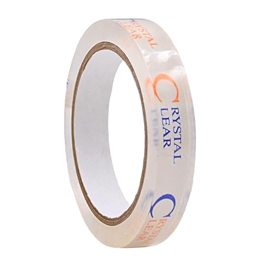 WOD CST22CC Crystal Clear See-Through Packing Tape – 3/4 inch x 110 yds. for Carton Sealing Mailing, Shipping, and Protection, Label Covering, Lamination, and Outdoor Uses.