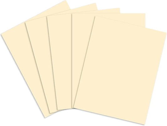 Staples 490885 Cover Stock Paper 67 lbs 8.5-Inch x 11-Inch Ivory 250/Pack (82996)