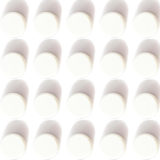 ZDZBLX Fridge Magnets, 20 Pack Strong Refrigerator Magnets, Small Round Whiteboard Magnets, Heavy Duty Cute Mini Magnet for Fridge, Locker, Classroom, School, Office, Crafts & DIY, White Circle Magnet