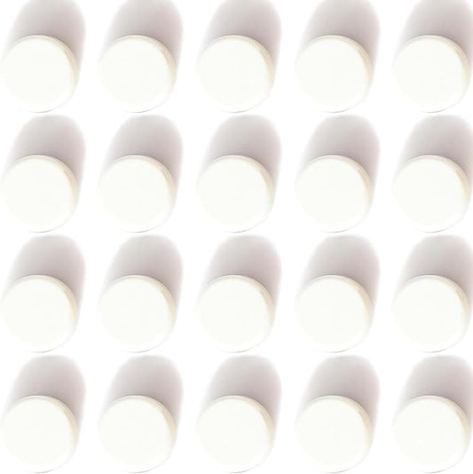 ZDZBLX Fridge Magnets, 20 Pack Strong Refrigerator Magnets, Small Round Whiteboard Magnets, Heavy Duty Cute Mini Magnet for Fridge, Locker, Classroom, School, Office, Crafts & DIY, White Circle Magnet