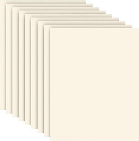 Cardstock 8.5 x 11 Inch 40 Sheets 190 gsm Heavyweight Card Stock Paper Off White Cardstock Printer Paper Perfect for Wedding Invitations, DIY Cards, Postcards, Photos, Art and Crafts