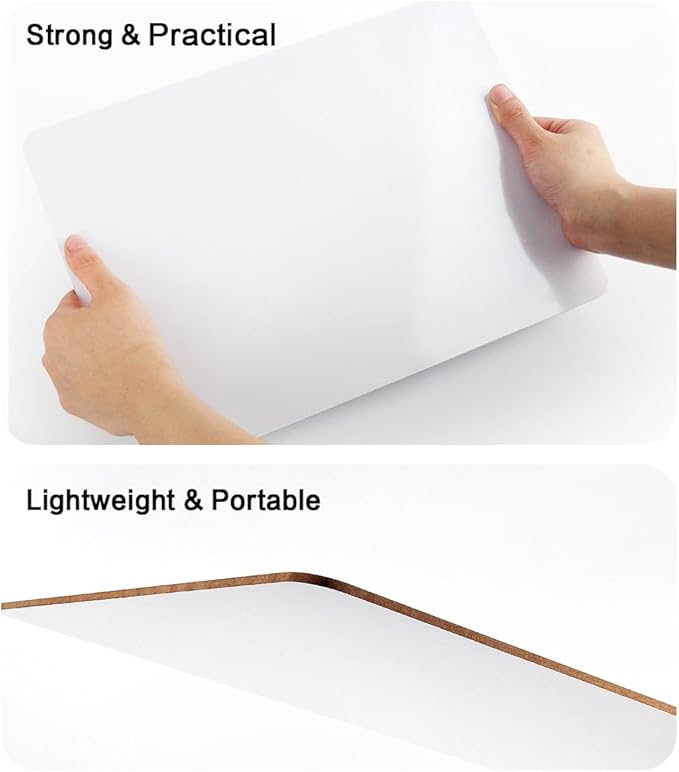 Dry Erase Lapboards, HERKKA 15 Pack Double Sided Dry Erase Lap Boards 9 x 12.5 Inch, 15 Markers, 15 Erasers, Small Dry Erase Boards for Students Classroom Teacher Supplies