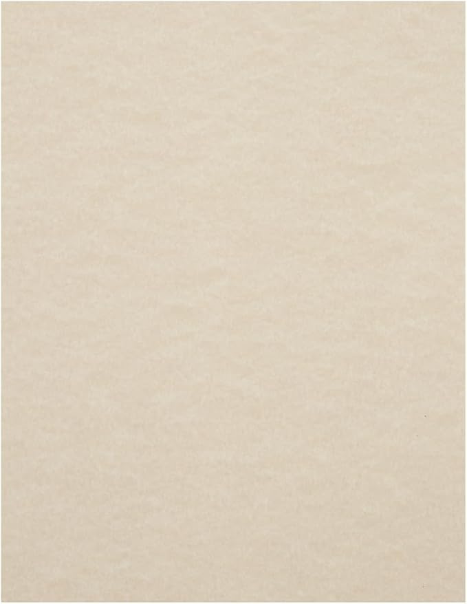 JAM PAPER Parchment 65lb Cardstock - 8.5 x 11 Coverstock - 176 gsm - Natural Recycled - 250 Sheets/Ream
