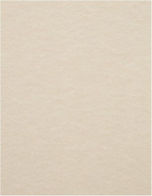 JAM PAPER Parchment 65lb Cardstock - 8.5 x 11 Coverstock - 176 gsm - Natural Recycled - 250 Sheets/Ream