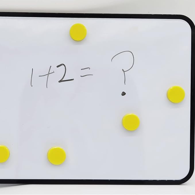 ZDZBLX 30 Pack Strong Fridge Magnets, Heavy Duty Round Refrigerator Magnets, Small Whiteboard Magnets for Fridge, Locker, Crafts, Kitchen, Office, Classroom, Mini Cute Magnet for Home School (Yellow)