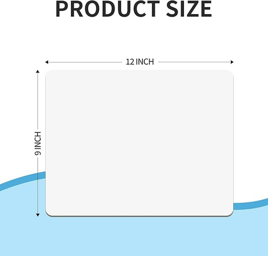 Dry Erase Lapboards Student Pack of 12,9x12 inch Double Sided White Boards,Small Mini White Dry Erase Boards for Students Whiteboards Including Mini Dry Erase Erasers and Colored Markers