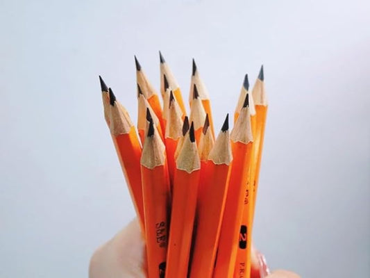 SKKSTATIONERY Half Pencils with Eraser Tops, Golf Pencils, 4 inch, Classroom, Pew - #2 HB, Hexagon, Pre-sharpened, Back to school, 96/Box.