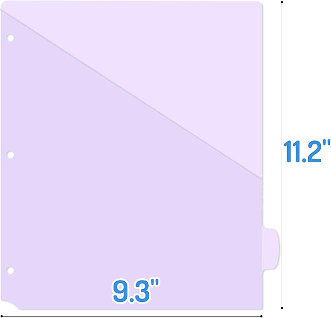 Forvencer 16 Count Dividers with Two Pockets, 8 tabs Binder Dividers for 3 Ring Binder Organizer, Multicolor, 2 Sets