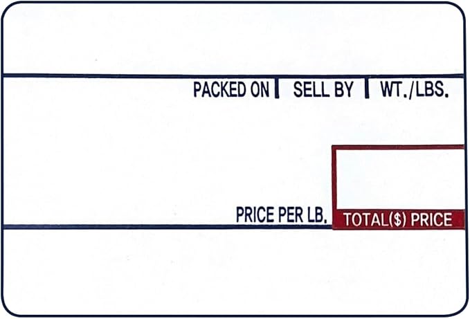 VisionTechShop LST-8010 Printing Scale Label, 58 x 40 mm, UPC 36 Rolls Per Case. Lower Price Than 12 Rolls. Try it.