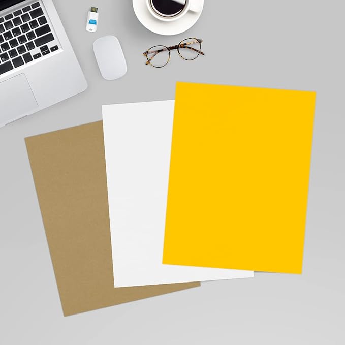 LUXPaper 8.5" x 11" Cardstock | Letter Size | Sunflower Yellow | 100lb. Cover (183lb. Text) | 50 Qty
