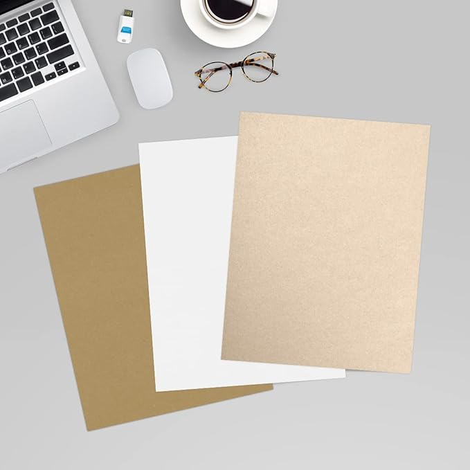 LUXPaper 8.5" x 11" Cardstock | Letter Size | Taupe Metallic | 105lb. Cover (192lb. Text) | 50 Qty