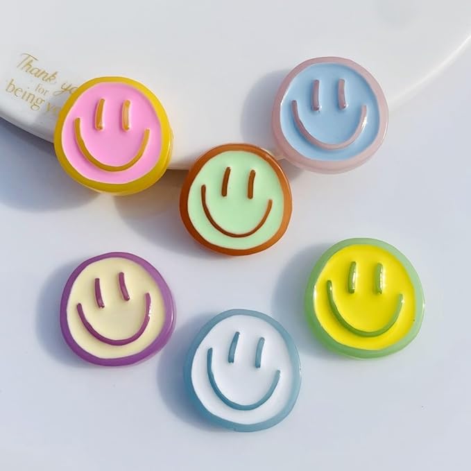 12PCS Strong Fridge Magnets, Colorful Decorative Smiling Face Refrigerator Magnets, Cute Whiteboard Magnets, for Office Classroom Cabinets and Dishwasher