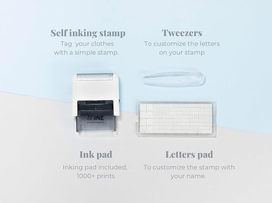 Mine Stamp Compact Clothing and Book Marker | Compact Personalised Clothing Marker for Adult and Children | Personalised Name Stamp for Children's Clothing