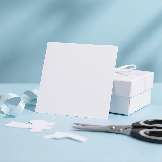 160 Sheets White Cardstock 8.5 x 11 Heavyweight Weight 200gsm Card Stock Paper for Printing, Crafts, Invitations | Smooth Printer Cardstock Paper | Bulk Construction Paper DIY & Professional Use