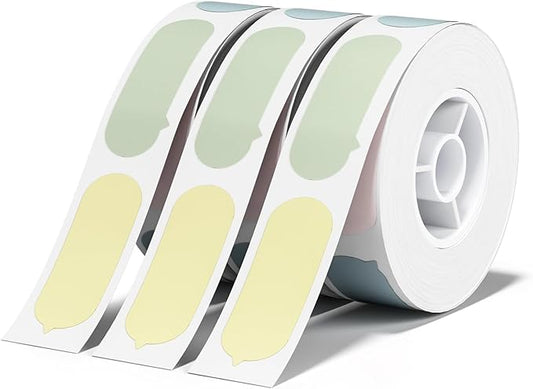 NIIMBOT D11 D110 Label Maker Tape Adhesive White Label Paper Compatible for NIIMBOT D11 D110 Label Printer (Bubble)