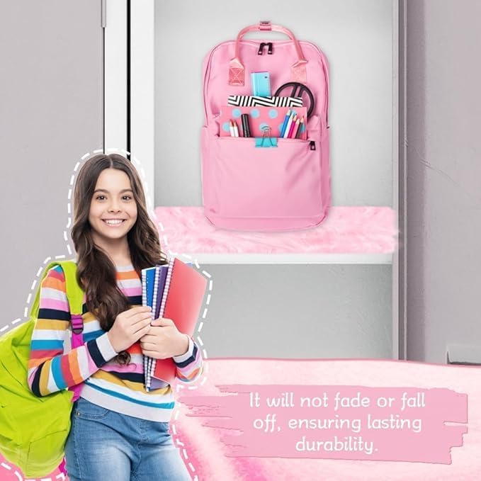 4 Pcs School Locker Rugs Square Light Pink Furry and Cute Locker Decoractions with Anti-Slip Backing for Girls in Middle School Back to School Stuff Gift