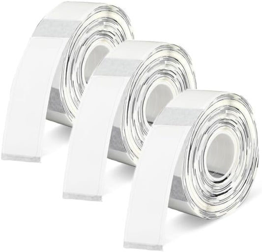 D30 Label Maker Tape Transparent D30 Labels Compatible with Phomemo D30 Thermal Printer, 12x40mm, Self-Adhesive Labeling Tape Print Paper, 3 Rolls/540 PCS