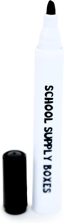 School Supply Boxes | Black Dry Erase Markers | 300 Pack | Bold Chisel Tip, Low-Odor Dry Erase Markers for Whiteboards