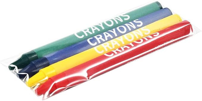 Madisi Crayons Bulk Pack, Regular Size, 4 Colors, 400 Packs, 1600 Count