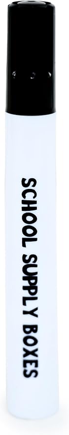 School Supply Boxes | Black Dry Erase Markers | 50 Pack | Bold Chisel Tip, Low-Odor Dry Erase Markers for Whiteboards