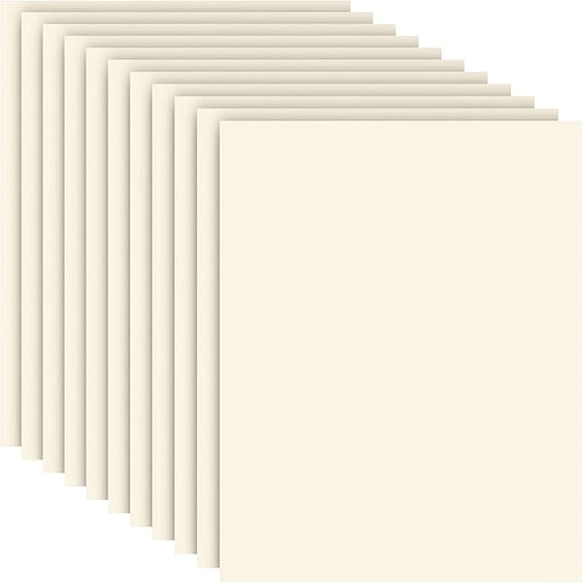 Cardstock 8.5 x 11 Inch 80 Sheets 190 gsm Heavyweight Card Stock Paper Off White Cardstock Printer Paper Perfect for Wedding Invitations, DIY Cards, Postcards, Photos, Art and Crafts